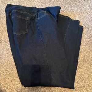 Women Within Deep Indigo Straight Jeans. 18WT like new